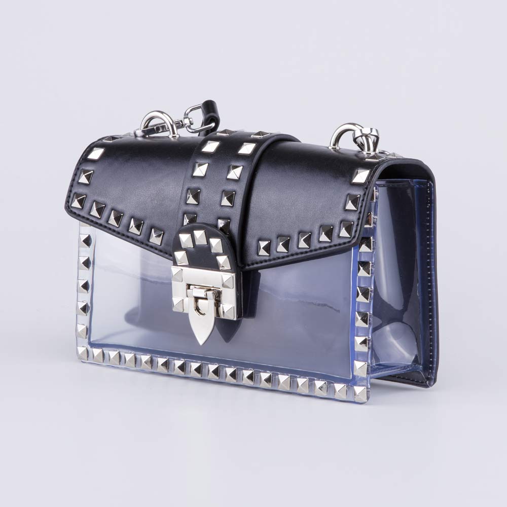 02809295-41 Черная сумочка с прозрачной вставкой, все фото 2