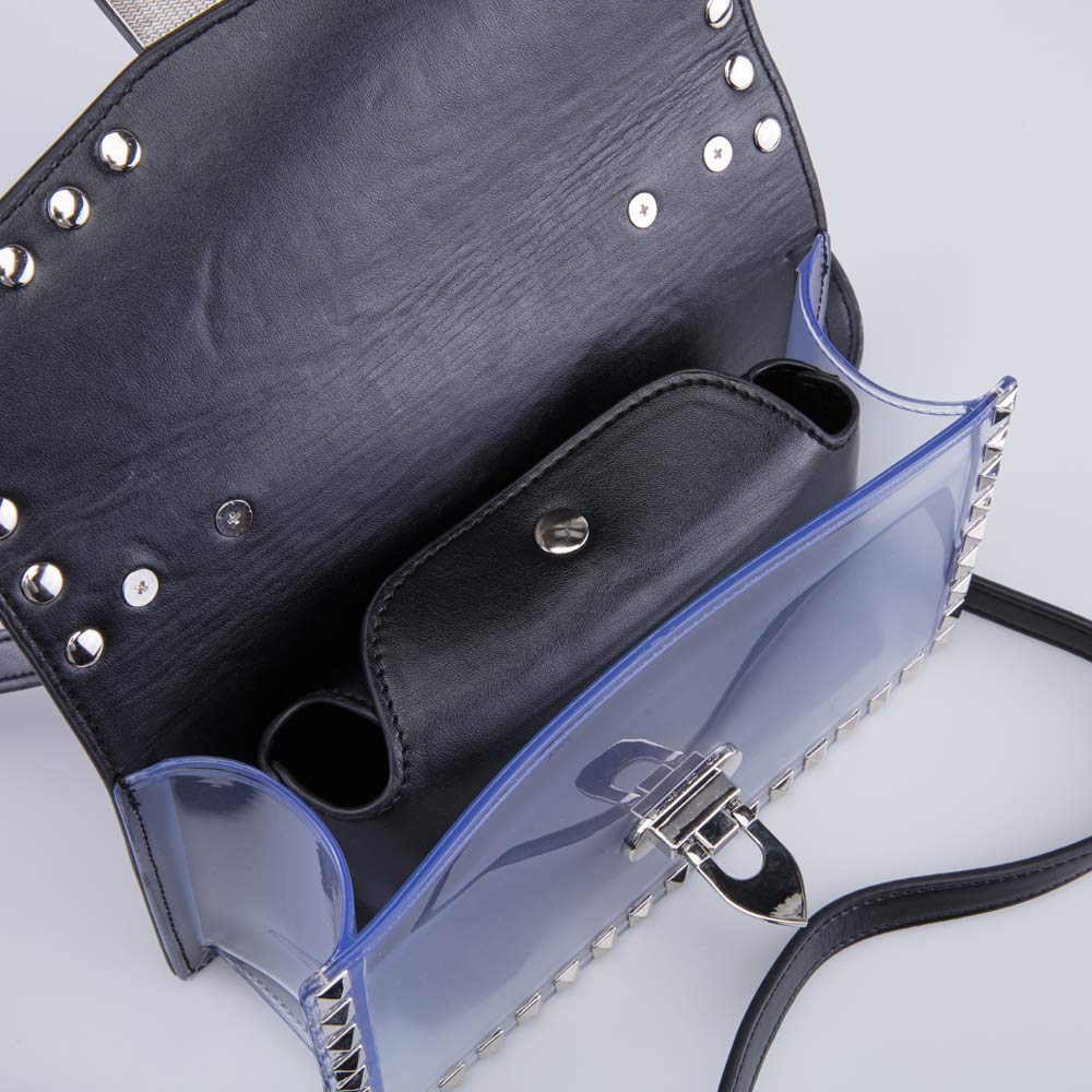 02809295-41 Черная сумочка с прозрачной вставкой, все фото 4