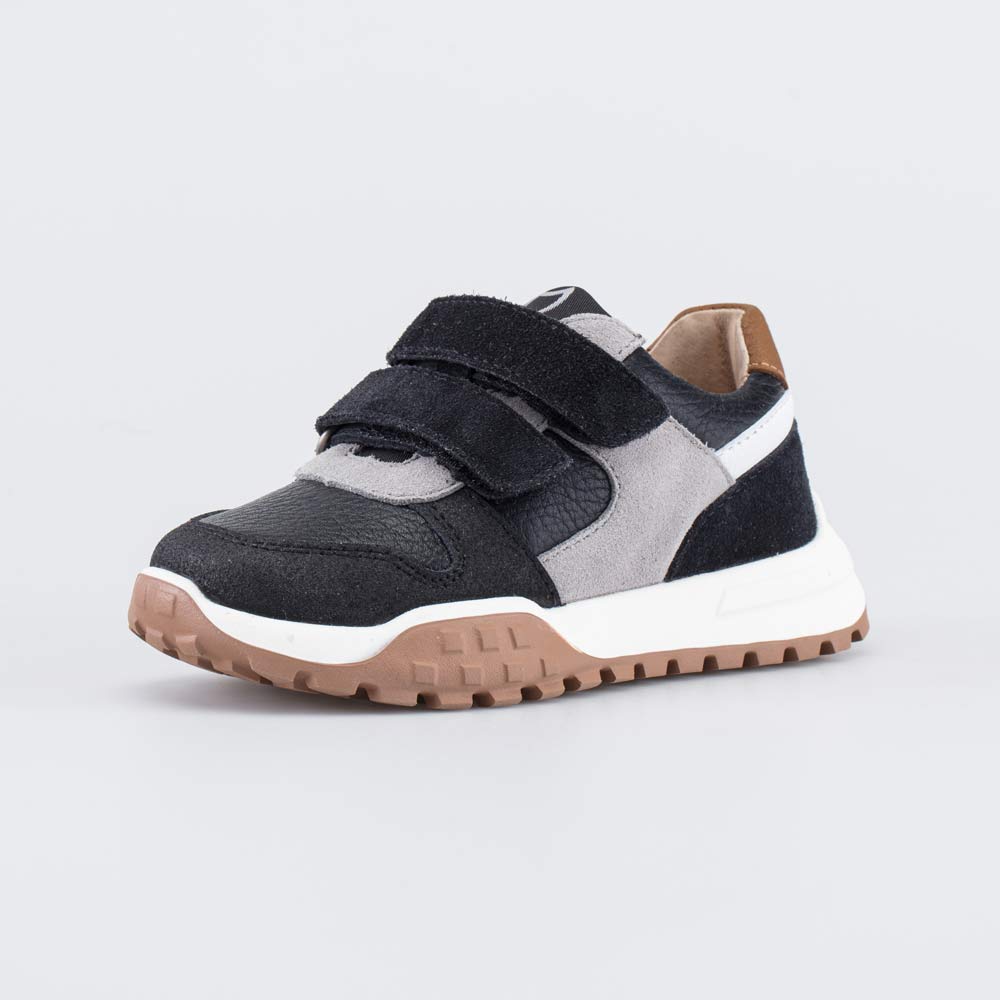 344498-25 Кожаные кроссовки на липучках для мальчика , все фото 1