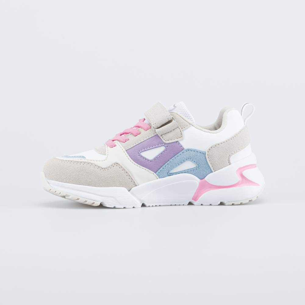 644288-79 Бежевые кроссовки для девочки Контраст, все фото 4