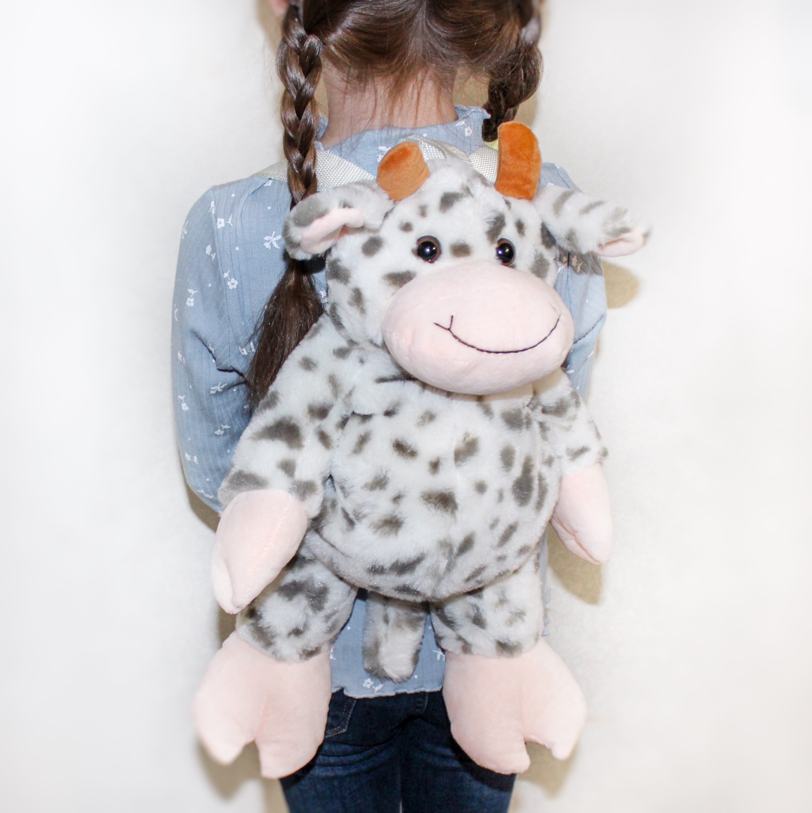 02003076-00 Плюшевый рюкзак Веселый Бычок, все фото 4