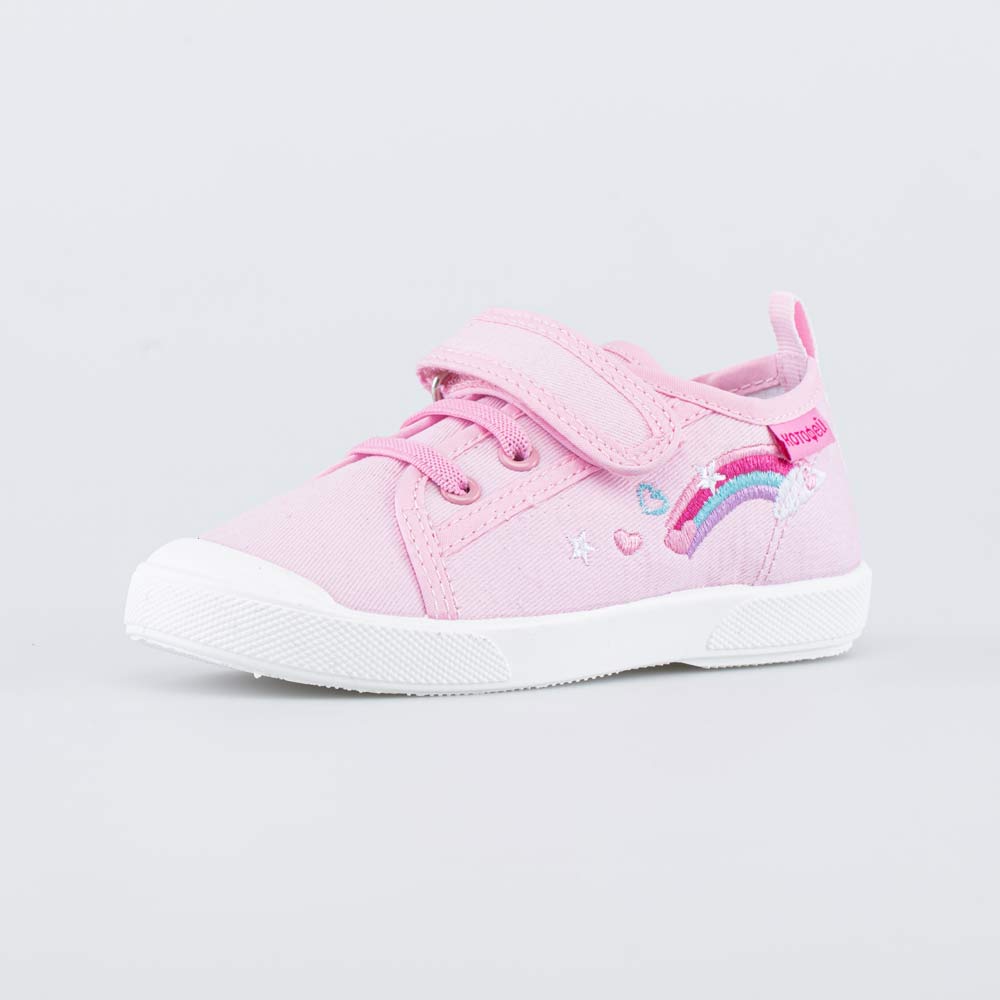 231242-11 Розовые хлопковые кеды Радуга, все фото 1