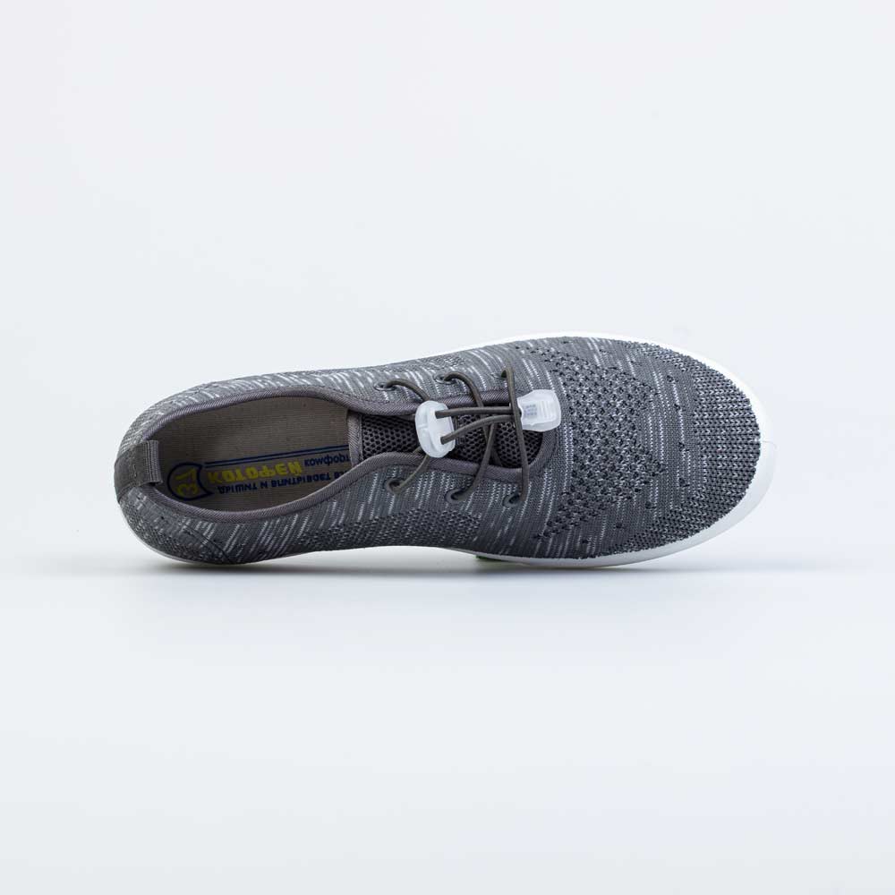 731121-12 Кеды из вязаного текстиля для мальчика серый, все фото 4