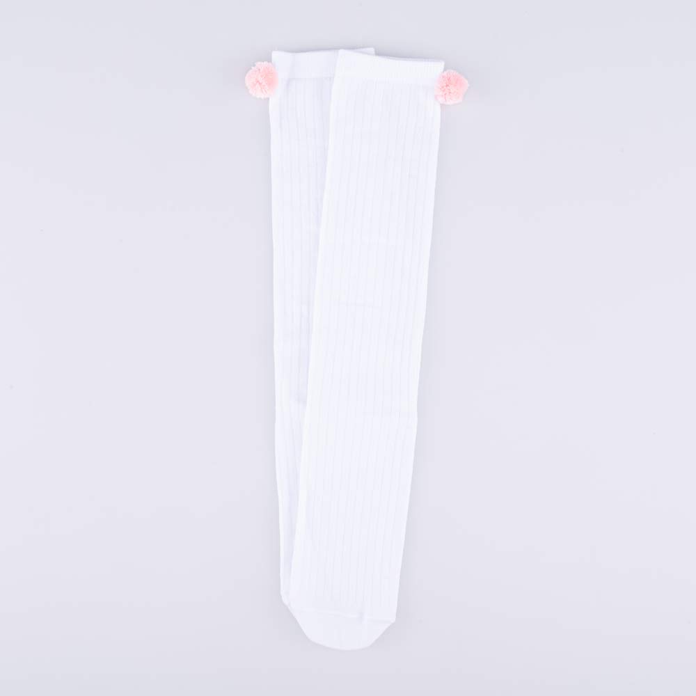 07842352-40 Белые хлопковые гольфы с помпоном MF, все фото 4