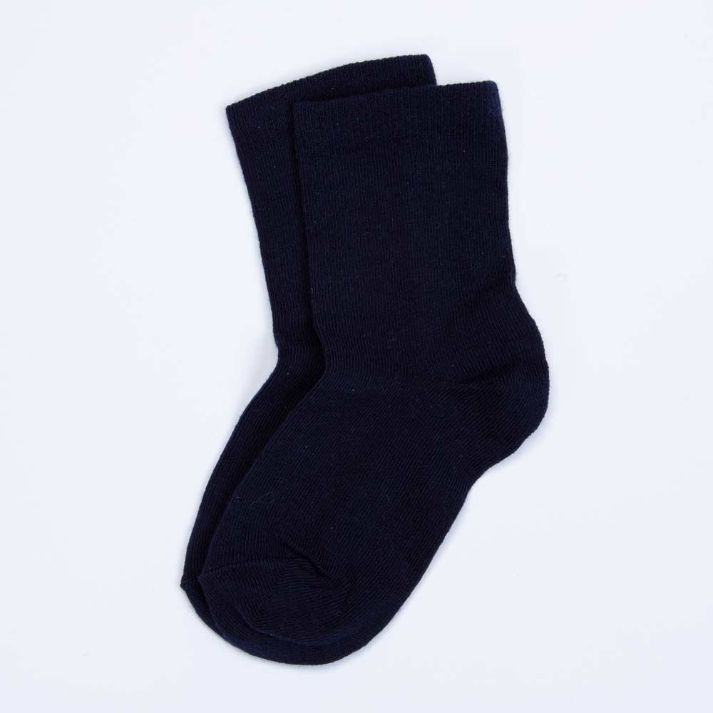 07042459-40 Темно-синие однотонные носки из хлопка, все фото 1