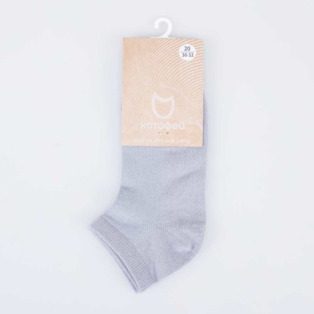 07042458-40 Хлопковые носки сетка серые, все фото 2