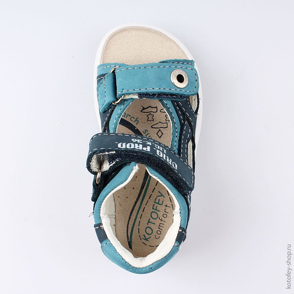 122113-24 Сандалии из натурального нубука Якорь, все фото 4