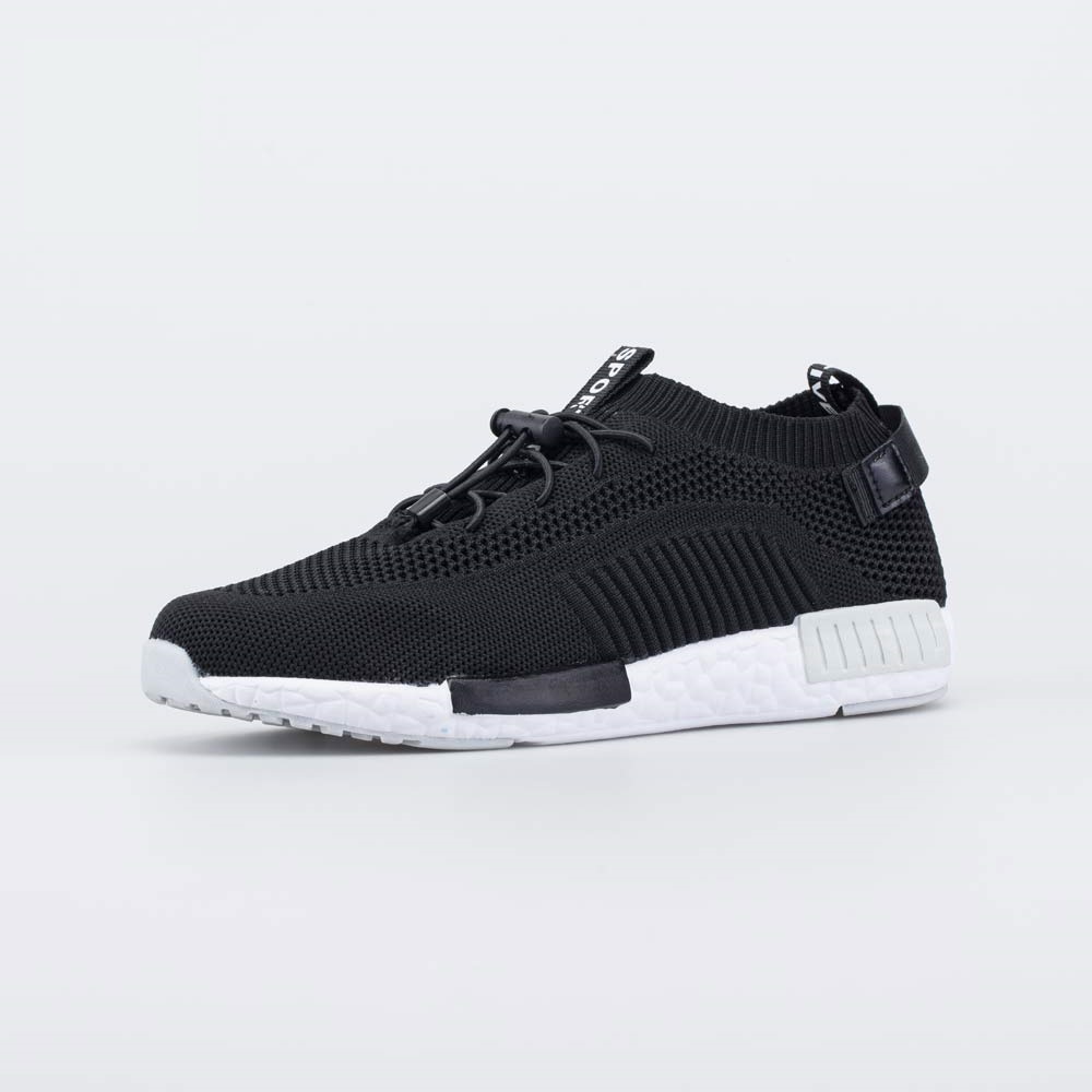 741086-12 Черные текстильные кроссовки , все фото 1