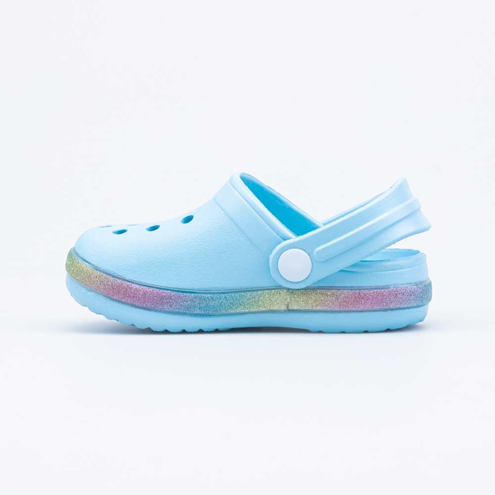 325114-02 Пляжные сабо из ЭВА Голубой Глиттер, все фото 2
