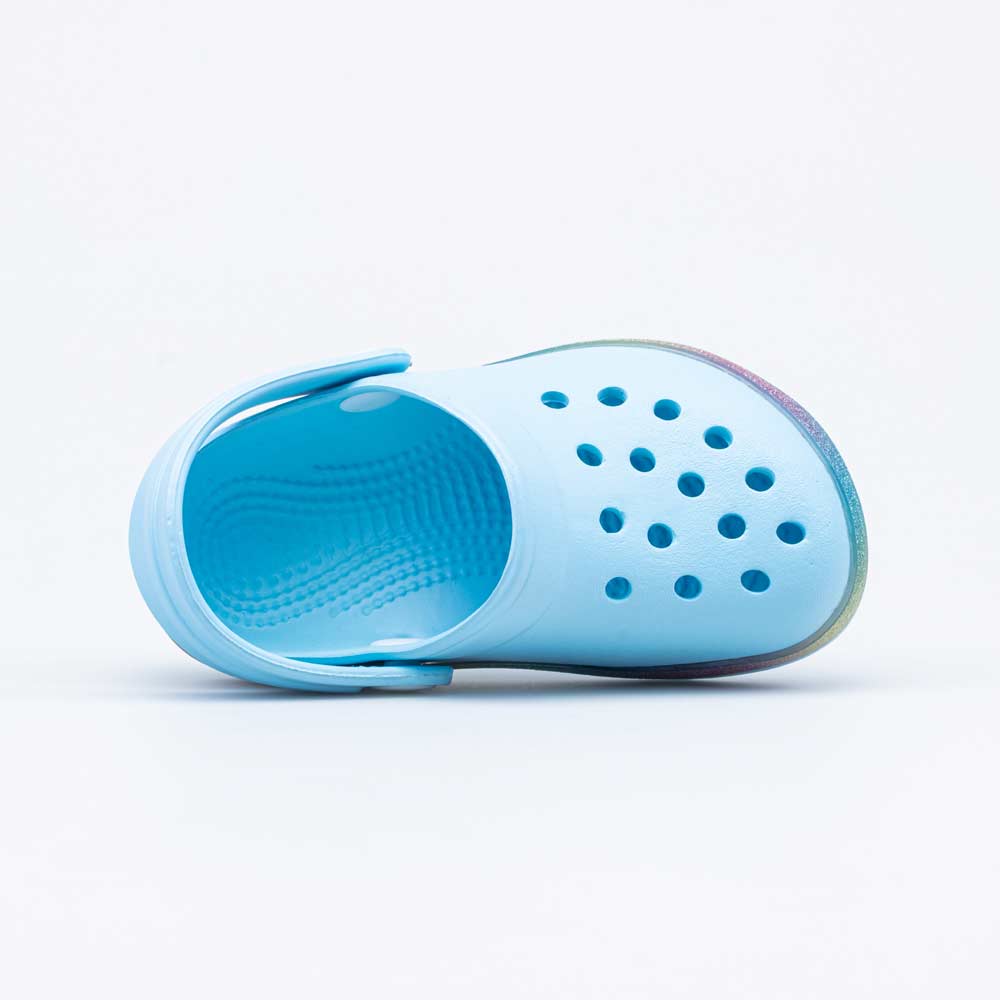 325114-02 Пляжные сабо из ЭВА Голубой Глиттер, все фото 4