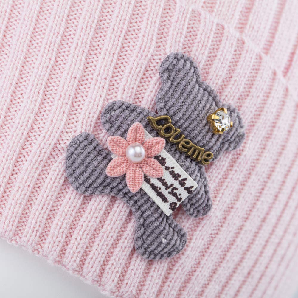 07811692-40 Детская шапка-бини-носок с мишкой, все фото 3