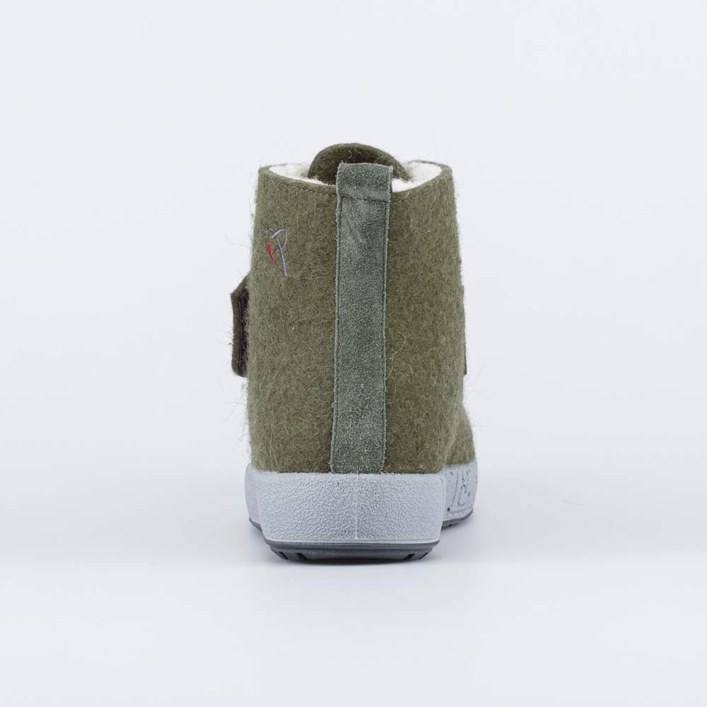 857002-40 Ботинки на липучке оливковый, все фото 5