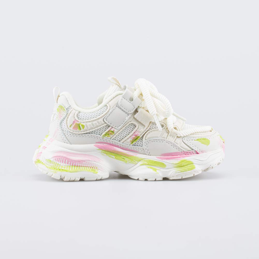 344534-11 Бежевые кроссовки на платформе Акварель, все фото 2