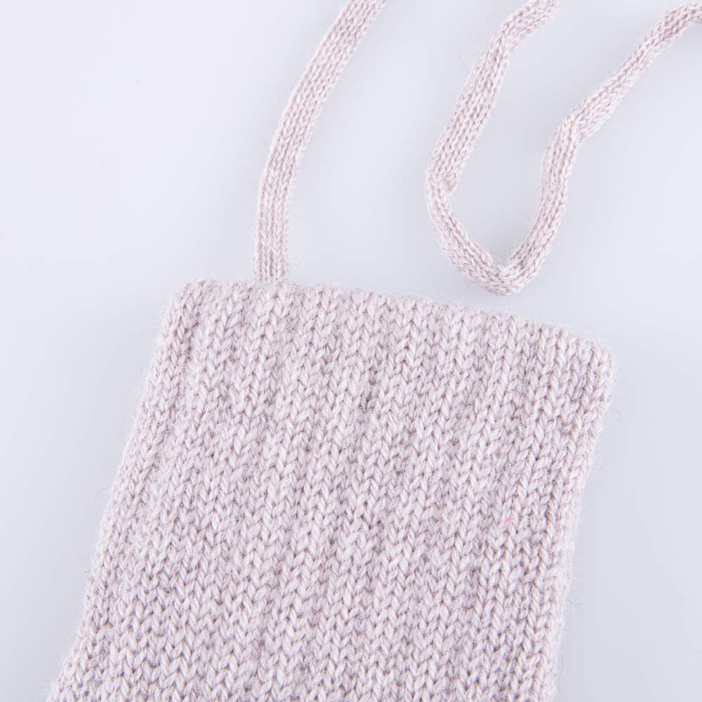 07821201-40 Варежки двухслойные из шерсти мериноса бежевый, все фото 2