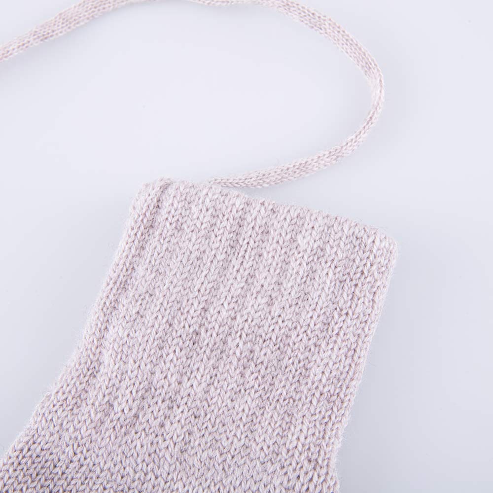 07822207-41 Варежки однослойные со стразами Снежинка бежевый, все фото 2