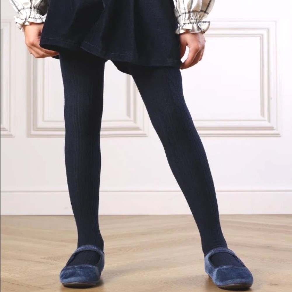 07032395-41 Теплые колготки Peppy Woolton темно-синий, все фото 1