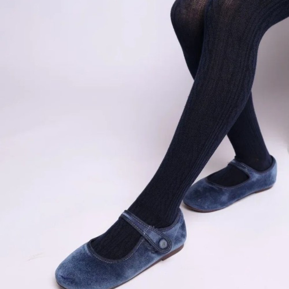 07032395-41 Теплые колготки Peppy Woolton темно-синий, все фото 2