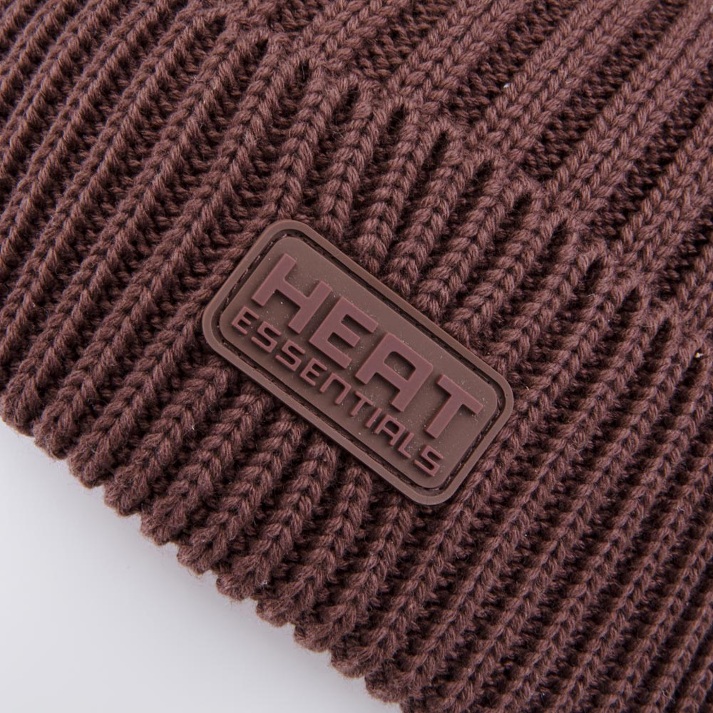 07811524-40 Демисезонная вязаная шапка коричневый, все фото 3