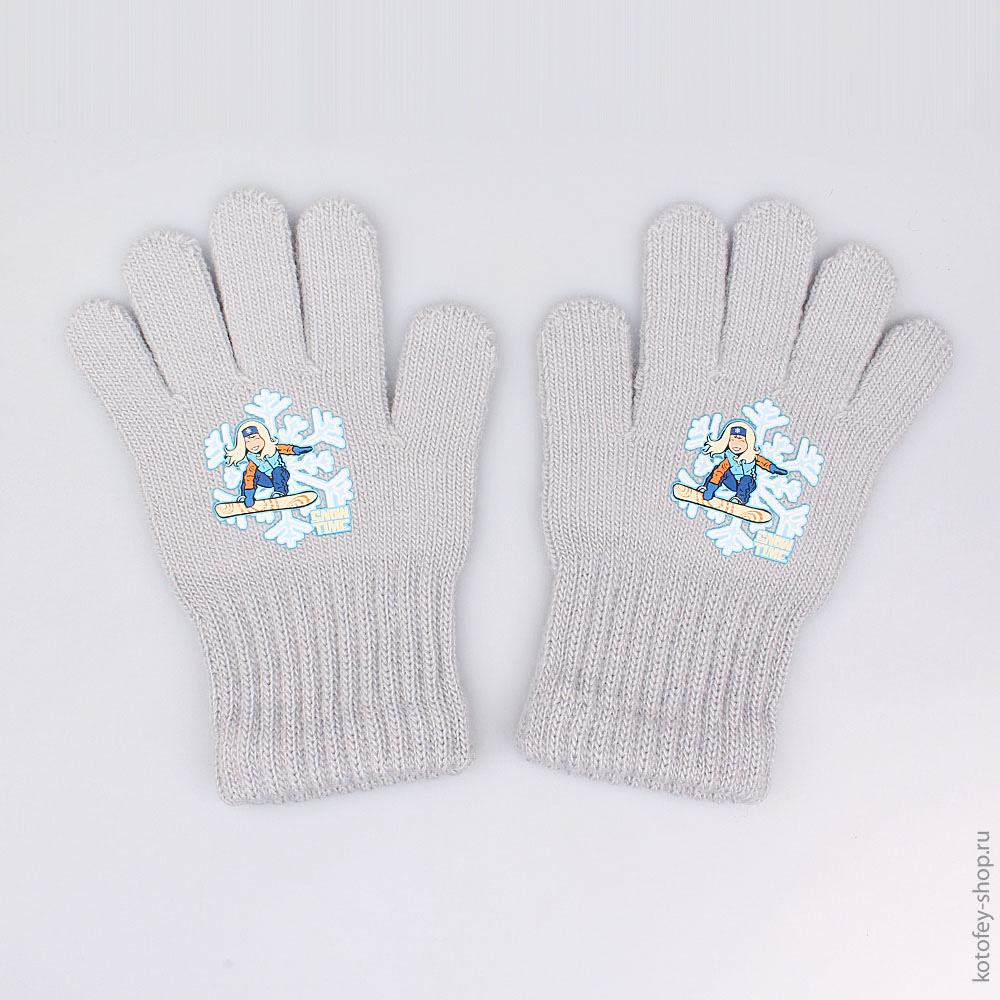 07822088-10 Перчатки однослойные серые, все фото 1
