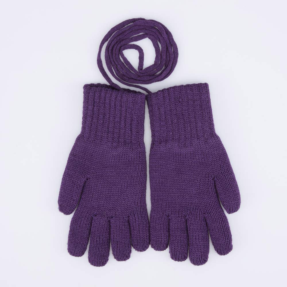 07822245-42 Перчатки детские двухслойные фиолетовый, все фото 1