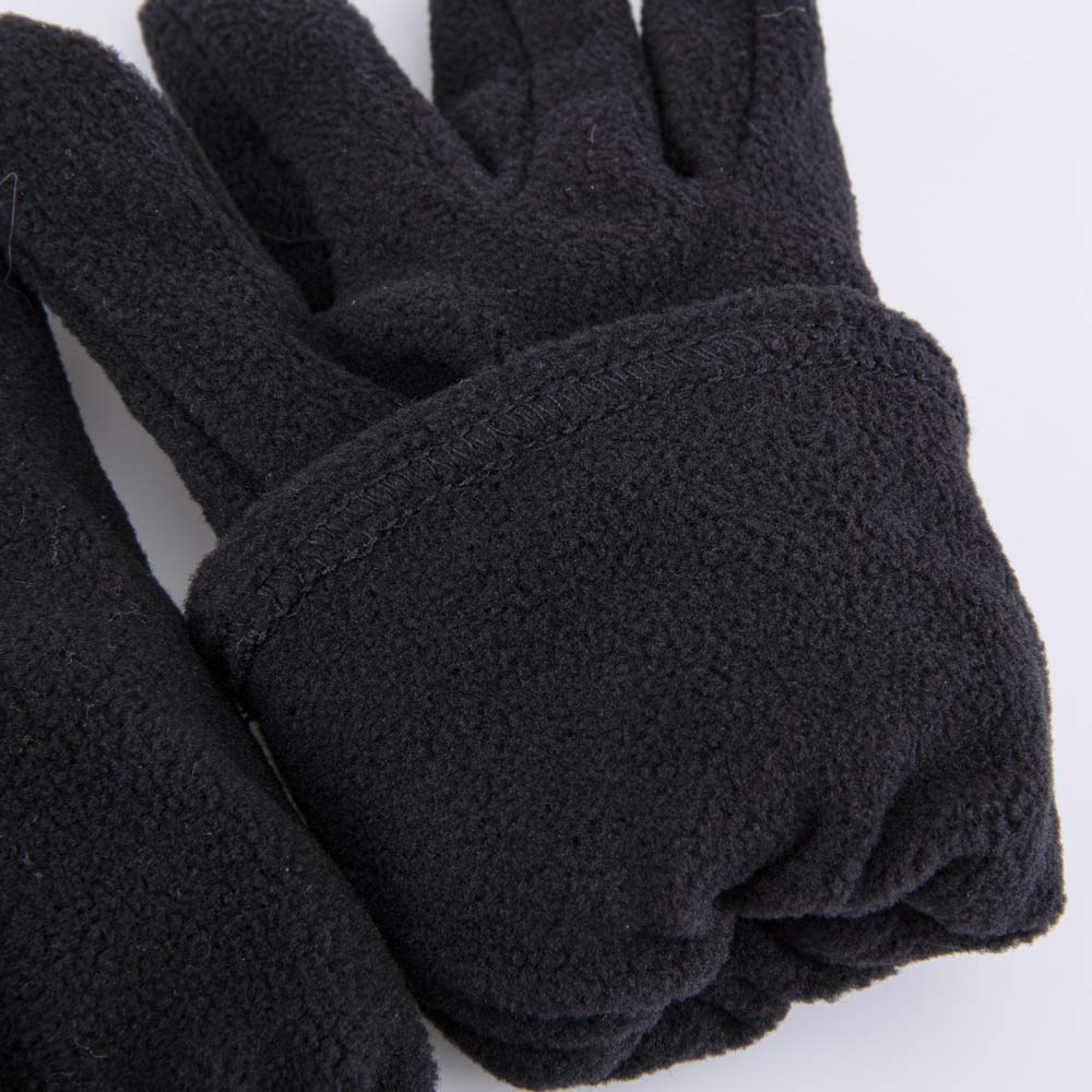 07721155-01 Флисовые перчатки двухслойные черный, все фото 4