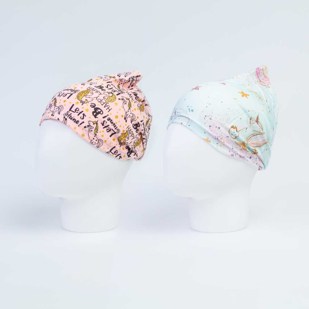 07811244-40 Косынка на резинке Сказочный единорог розовый, все фото 1