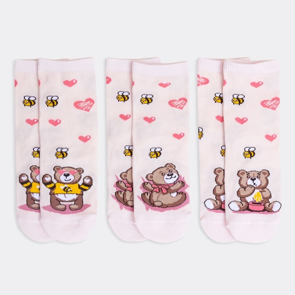 07842512-40 Носки детские хлопок Мишка и мёд ( 3пары), все фото 1