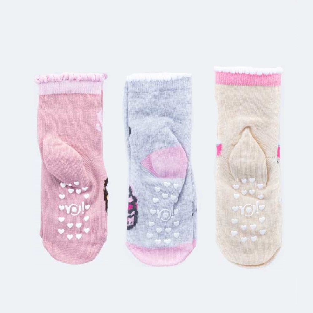 07842505-40 Носки с тормозами для девочки в ассортименте (1 пара), все фото 2