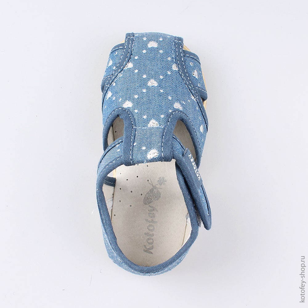 021007-71 Босоножки текстильные Сердечки, все фото 4