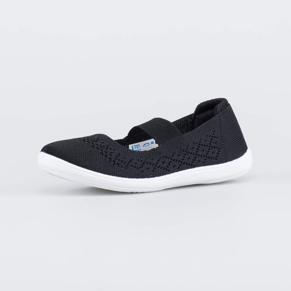 531281-11 Черные туфли-балетки из вязаного текстиля, все фото 1