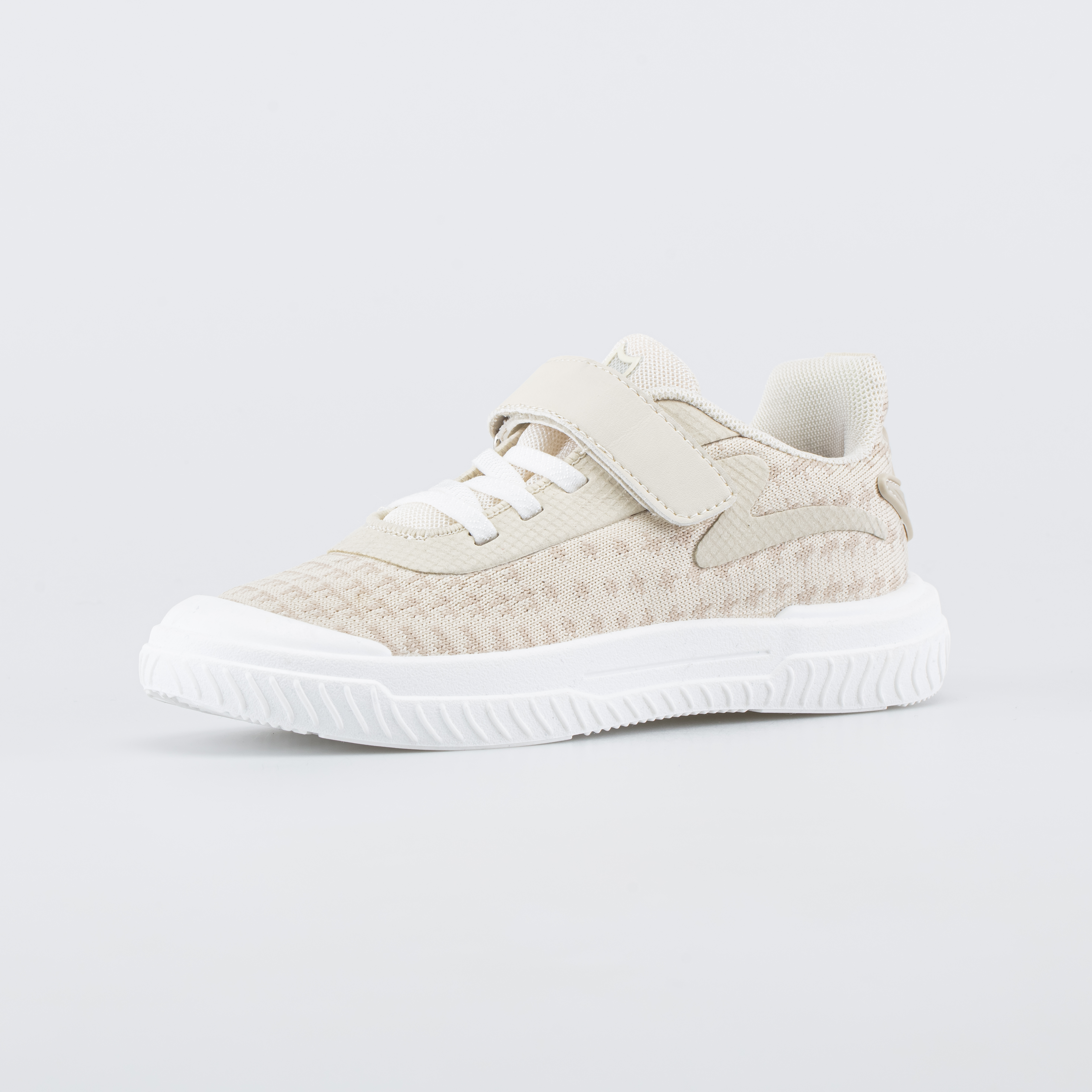 734045-13 Вязаные кеды на подошве FIT бежевый, все фото 1