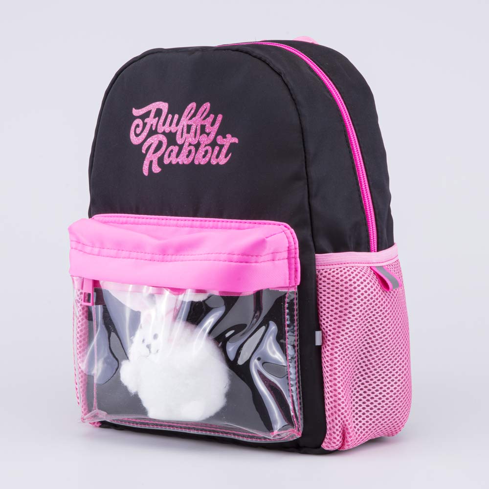 02810351-40 Детский рюкзак с игрушкой Пушистый кролик, все фото 2