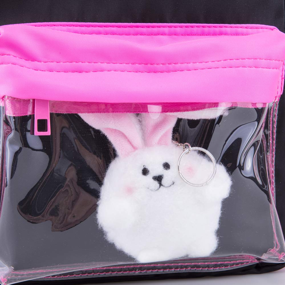 02810351-40 Детский рюкзак с игрушкой Пушистый кролик, все фото 5