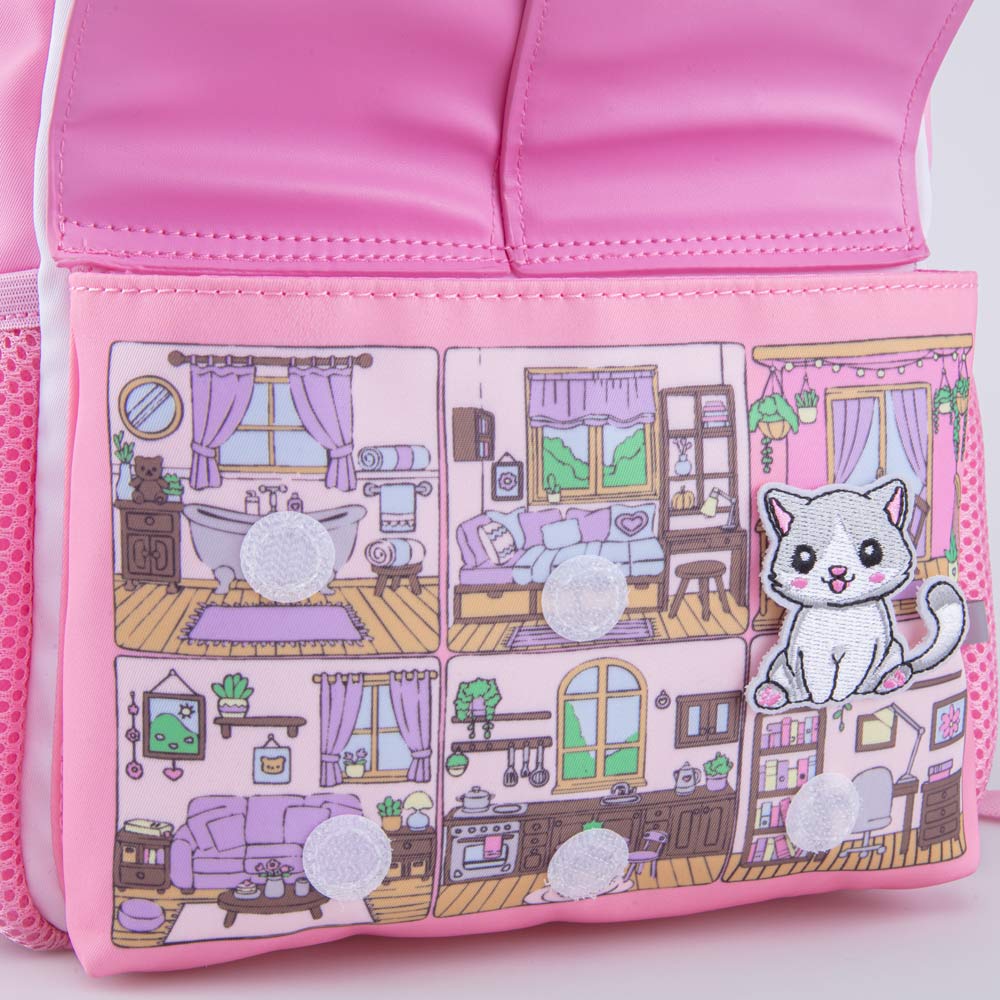 02810355-40 Детский рюкзак с патчем Кошечка, все фото 5