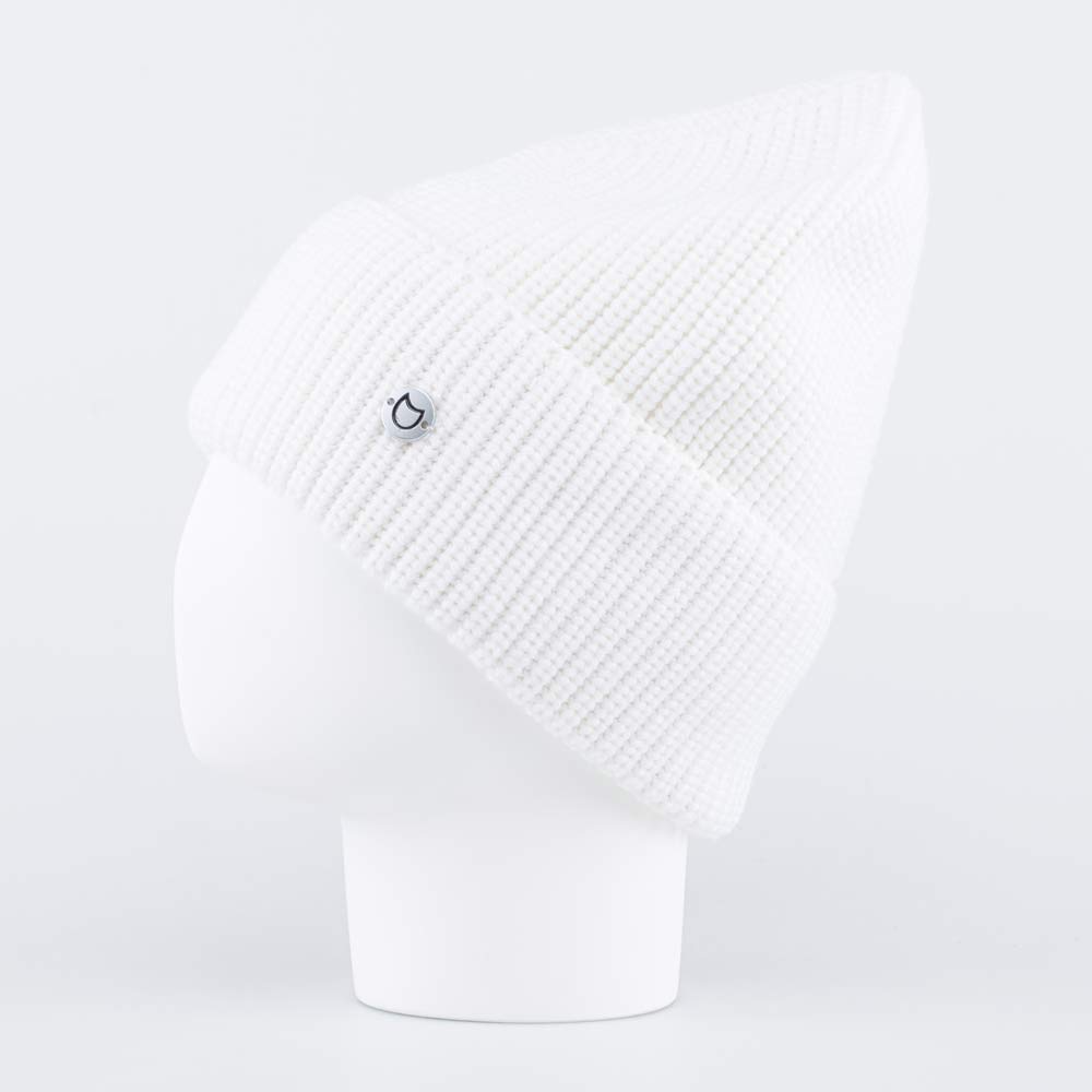 07811404-41 Белая однослойная шапка с отворотом, все фото 2