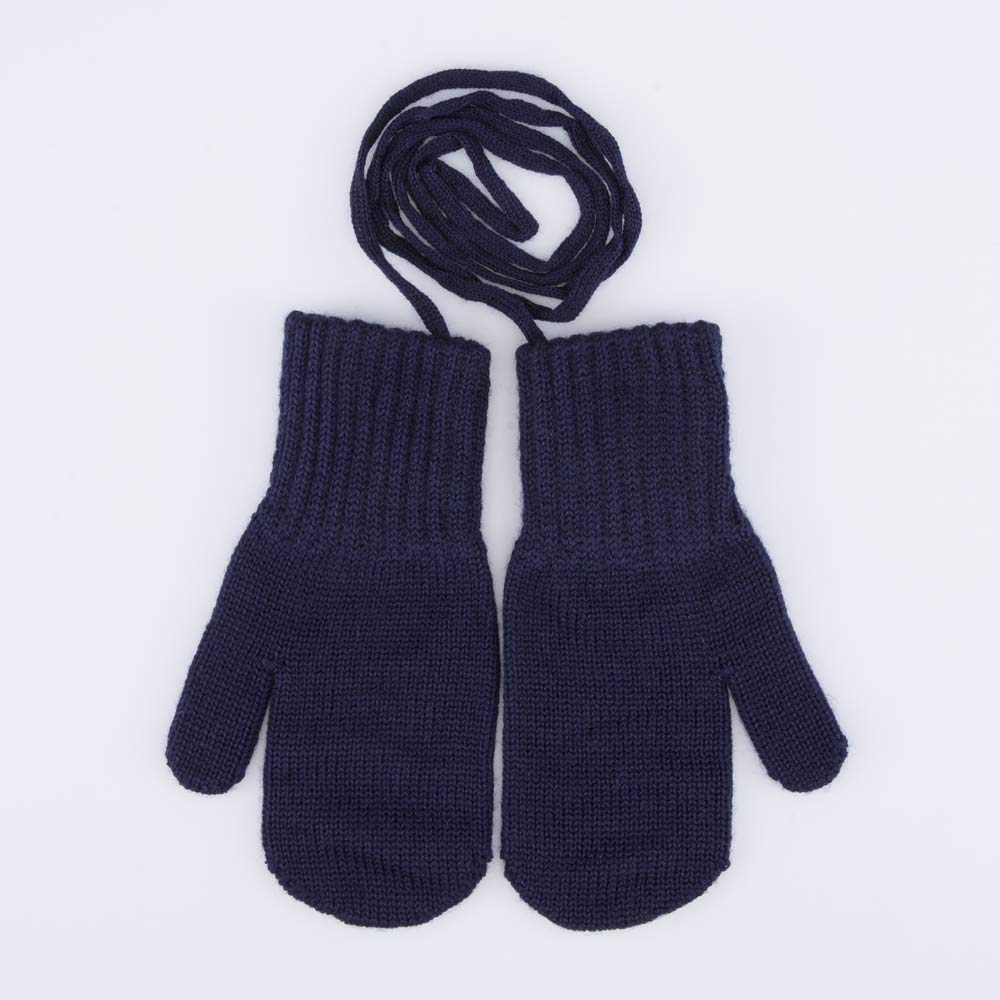 07721234-41 Варежки детские однослойные темно-синий, все фото 1
