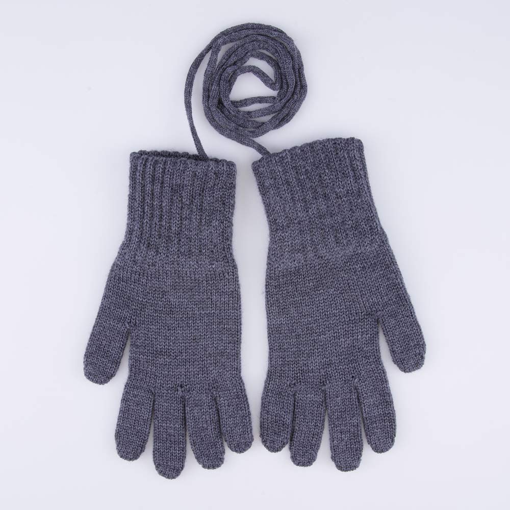 07722247-42 Перчатки из шерсти мериноса темно-серый, все фото 1