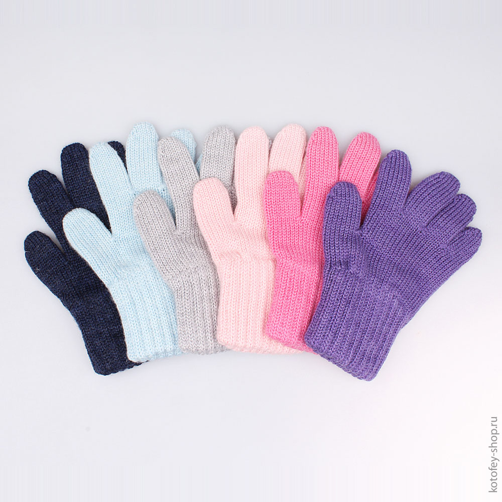 07022109-10 Перчатки двухслойные фуксия, все фото 1