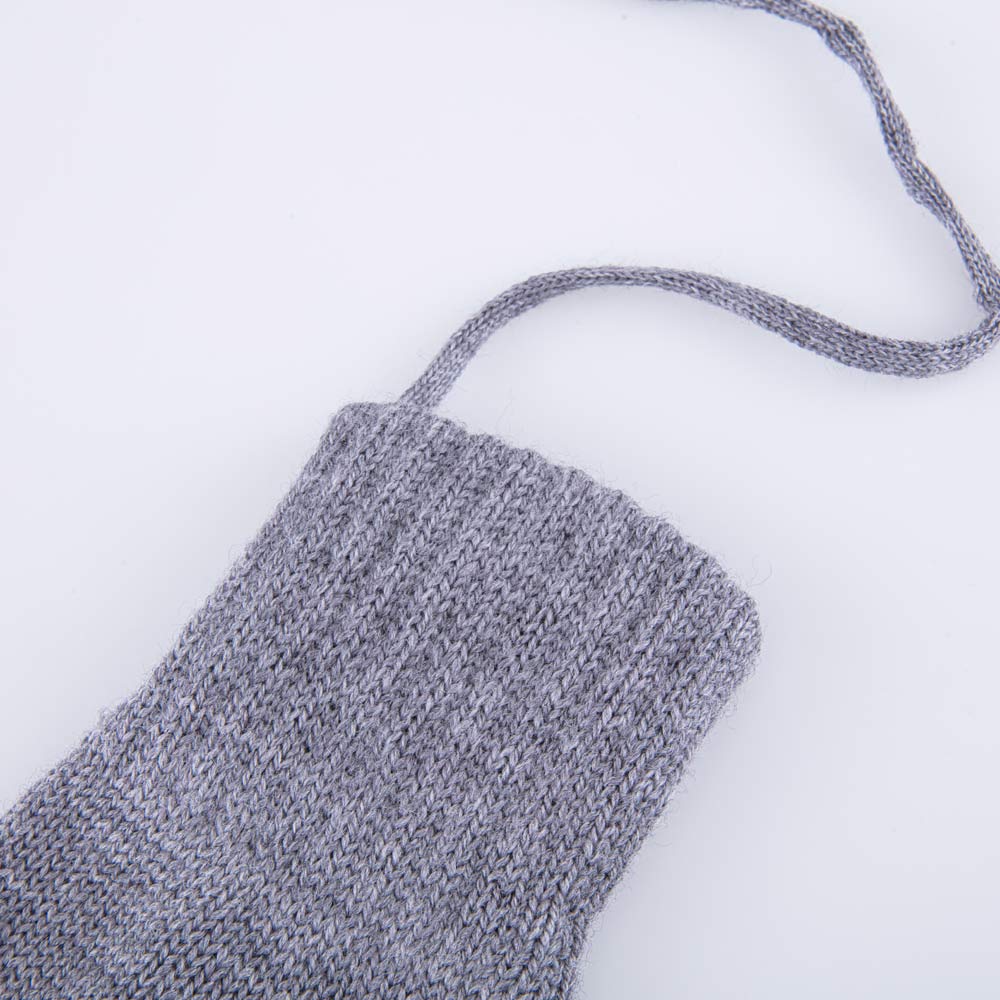 07721218-40 Перчатки детские двухслойные серо-бежевый, все фото 2