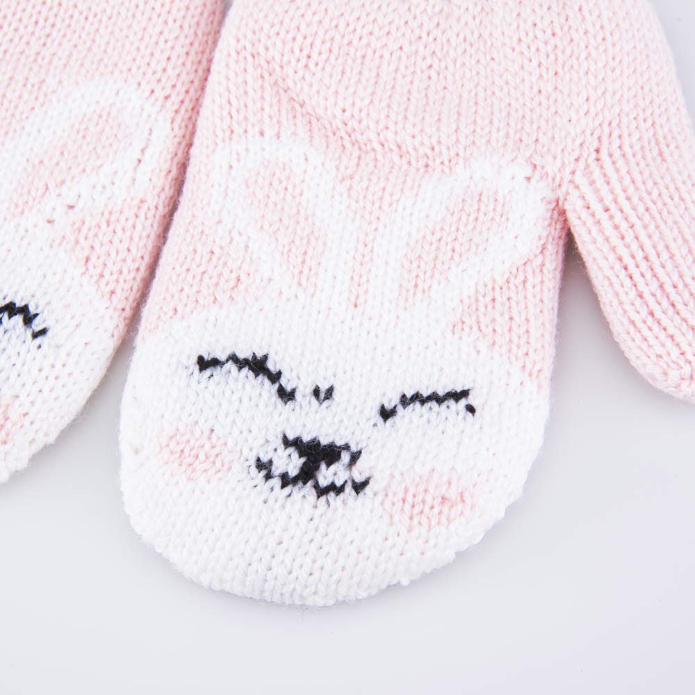 07821253-40 Варежки детские двухслойные Зайка, все фото 2