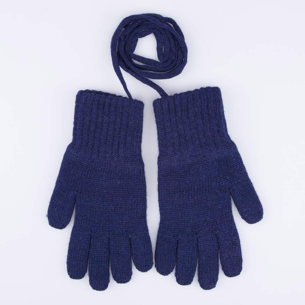 07721242-42 Перчатки детские однослойные темно-синий, все фото 1