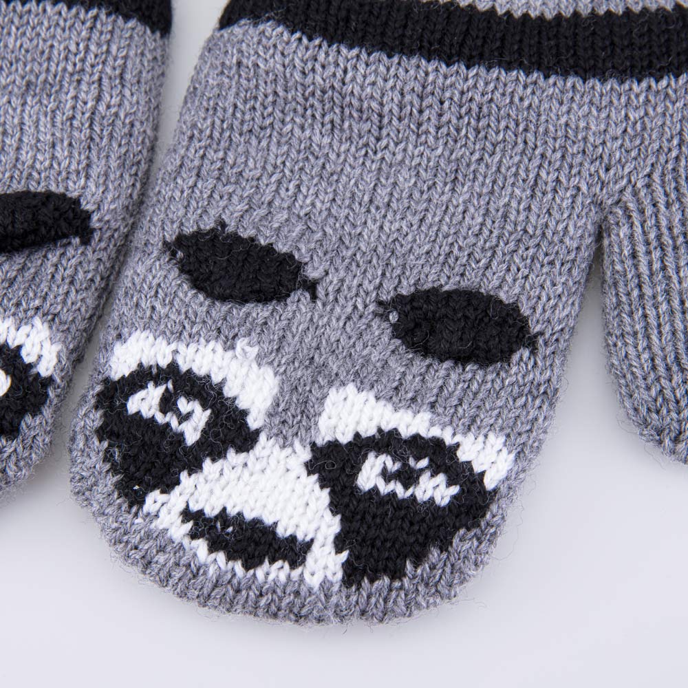 07721249-40 Варежки детские двухслойные Панда, все фото 2