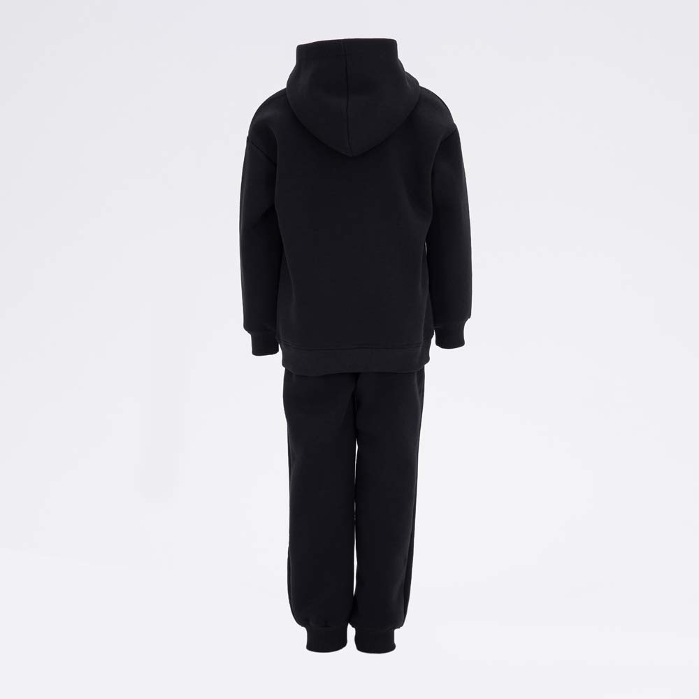 07764065-40 Костюм худи + брюки с начесом черный, все фото 3
