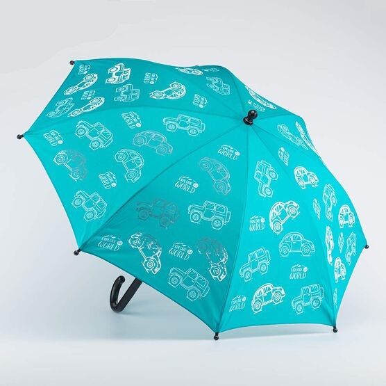 03707095-00 Зонт детский Авто зеленый, все фото 1