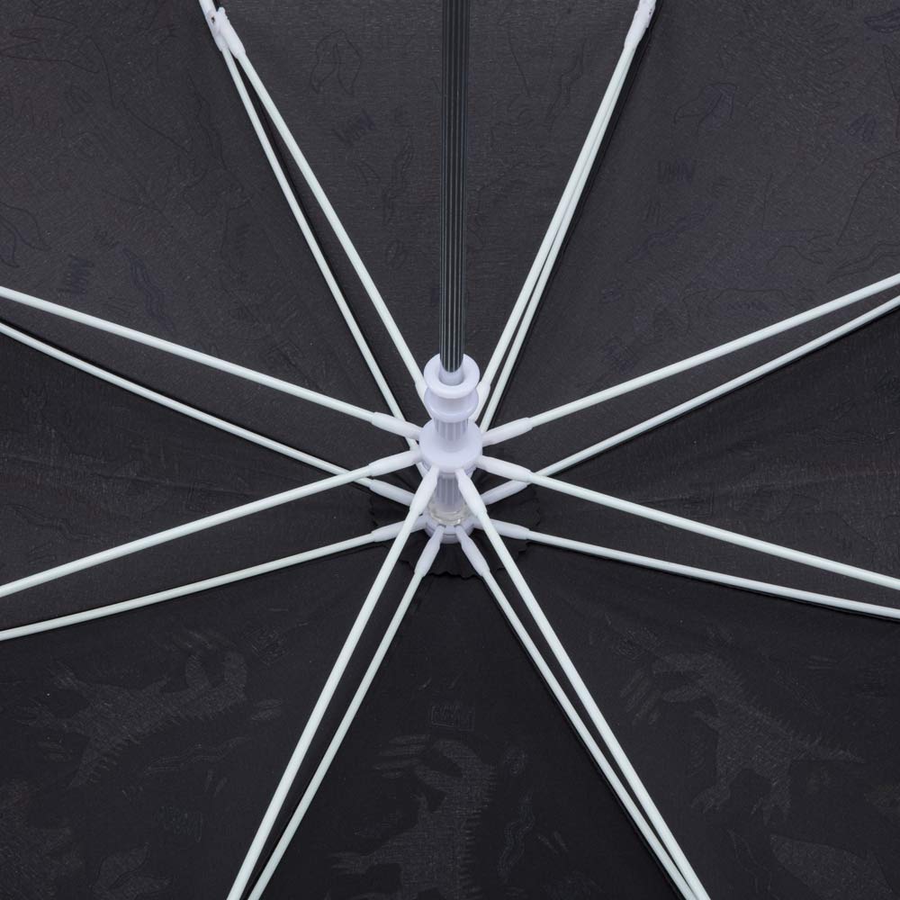 03707210-40 Черный зонт с гидрохромным принтом Динозавры, все фото 3