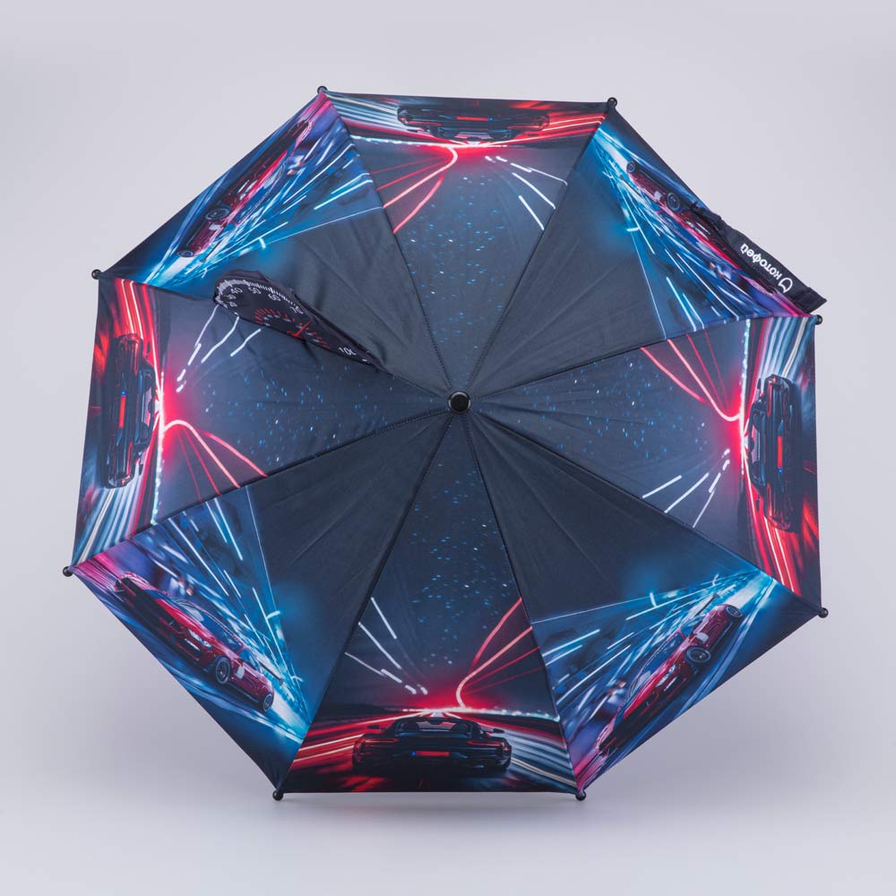 03707211-40 Черный зонт для детей Автогонки, все фото 2