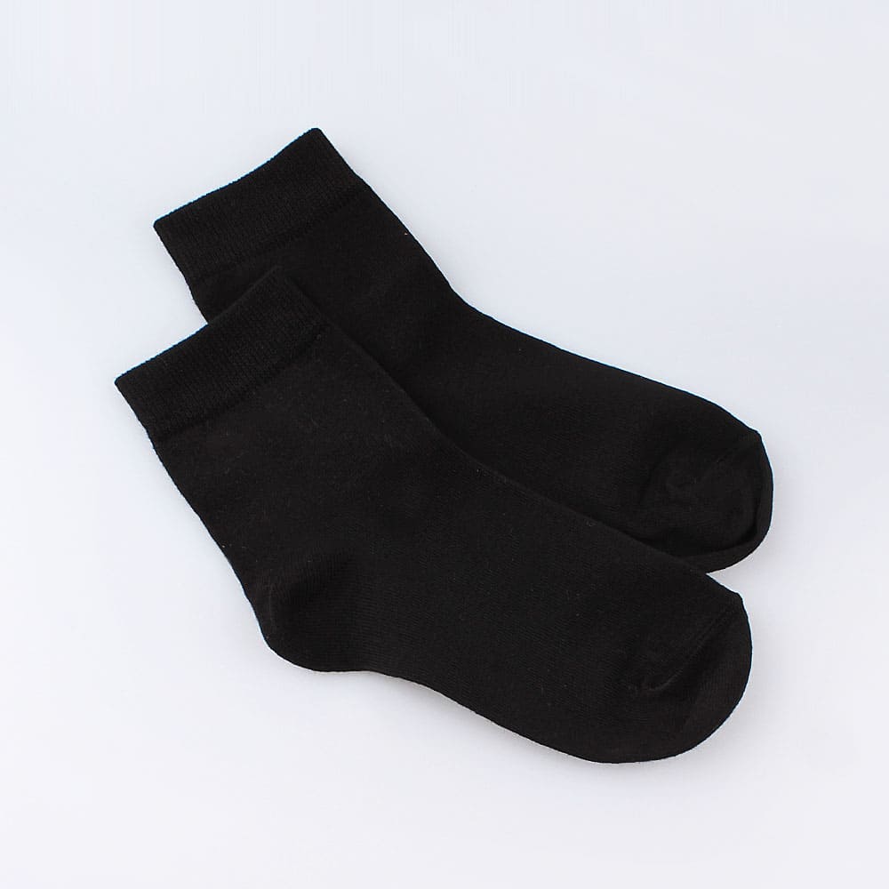 07042246-01 Хлопковые однотонные носки черные, все фото 1