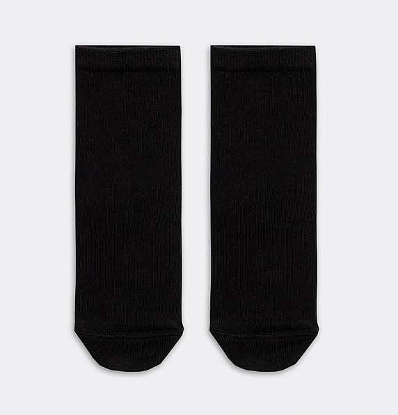07042246-01 Хлопковые однотонные носки черные, все фото 3