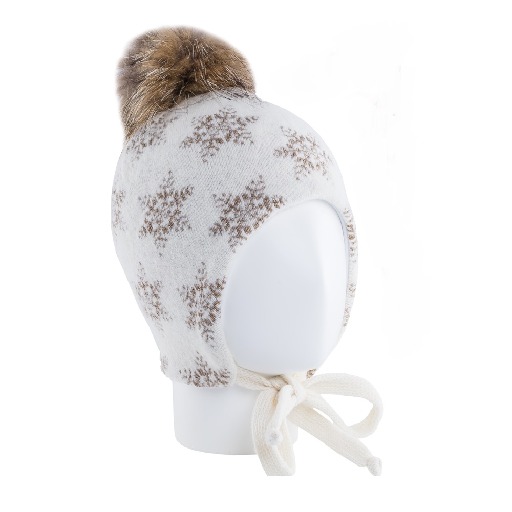 07811101-40 Зимняя шапка для девочки, белая, все фото 1
