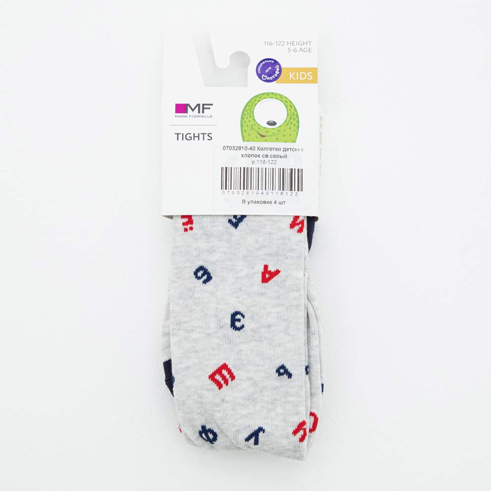 07032810-40 Колготки светло-серые Алфавит, все фото 2